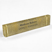 Golden elegant modern professioneel naambordje