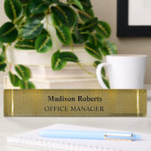 Golden elegant modern professioneel naambordje