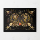 Golden Elegant Skelet (foto) RECEPTIE & MENU (Cover)