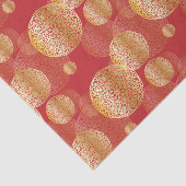 Golden Elegant Splendid Oriental Ornamenten Patroo Tissuepapier (Detail)