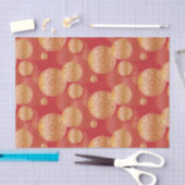 Golden Elegant Splendid Oriental Ornamenten Patroo Tissuepapier (Craft)