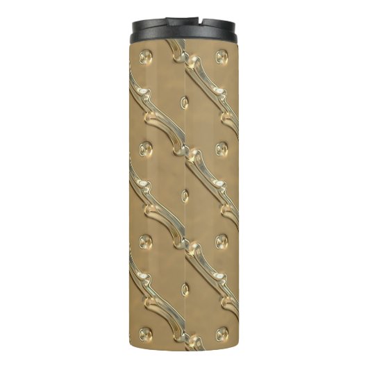 Golden elegant thermosbeker (Achterkant)