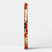 Golden element on red background. Illustraaierstaa Case-Mate iPhone Case (Achterkant / Links)