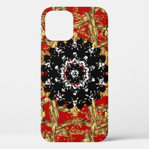 Golden element on red background. Illustraaierstaa Case-Mate iPhone Case