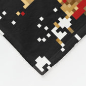Golden element on red background. Illustraaierstaa Fleece Deken (Hoek)