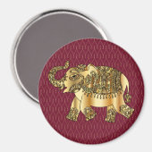 Golden Elephant Magnet (Voorkant / Achterkant)