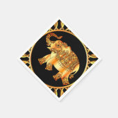 Golden Elephant Paper Party Napkins Servet (Hoek)