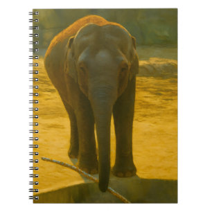 Golden Elephant Wisdom - Majestic Wildlife Notitieboek