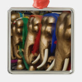 Golden Elephants Metalen Ornament (Voorkant)