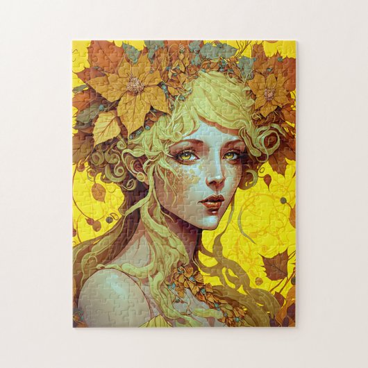 Golden Elf Fairy Fae Fantasy Art Legpuzzel (Verticaal)