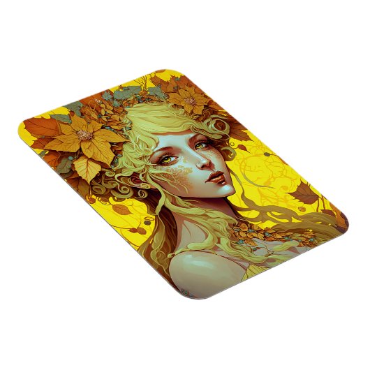 Golden Elf Fairy Fae Fantasy Art Magneet (Rechterzijde)