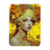 Golden Elf Fairy Fae Fantasy Art Magneet (Verticaal)