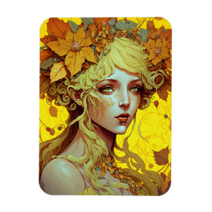 Golden Elf Fairy Fae Fantasy Art Magneet