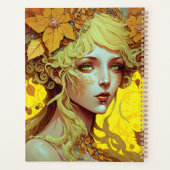Golden Elf Fairy Fae Fantasy Art Planner (Achterkant)