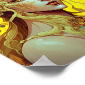 Golden Elf Fairy Fae Fantasy Art Poster (Hoek)