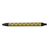 Golden Elm Polka Dots Zwarte Inkt Pen (Voorkant)