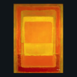 Golden Ember Color Field Abstract Modern Art Poster<br><div class="desc">A luminous color field abstract artwork featuring radiant rectangles of golden yellow,  amber and warm orange layered in soft atmospheric pigment. The glowing central field creates warmth and harmony while surrounding tones add depth and balance. Ideal contemporary abstract art for minimalist interiors and modern design lovers.</div>