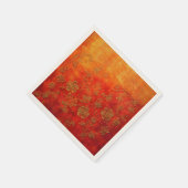 Golden Ember Floral Batik Servet (Hoek)