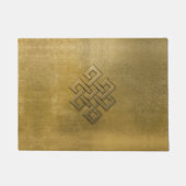 Golden Embossed Eindeloos Knot Deurmat (Voorkant)