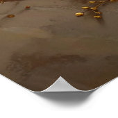 Golden Embrace: Ethereal Couple Portrait in Silk a Poster (Hoek)