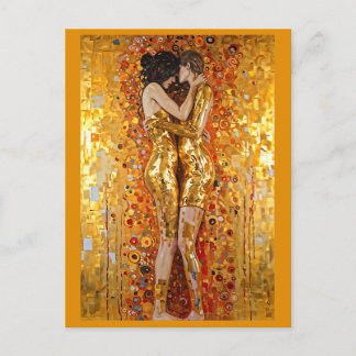 “Golden Embrace” Precious and Indestructible Briefkaart