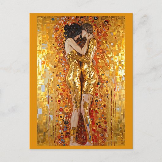 “Golden Embrace” Precious and Indestructible Briefkaart (Voorkant)