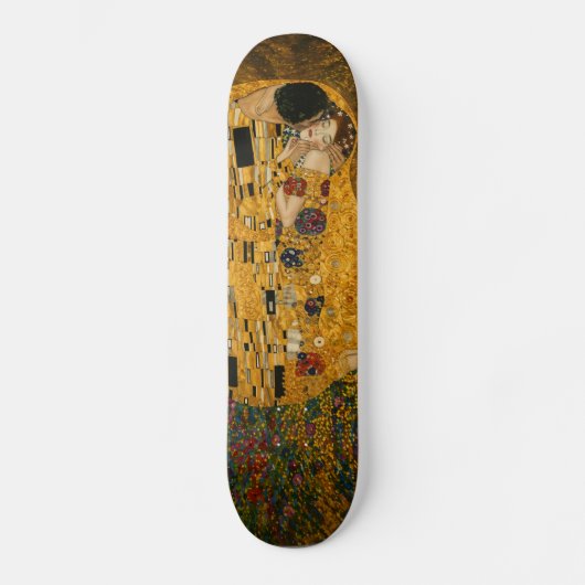 Golden Embrace Skateboard Deck – Elegante Romantie (Voorkant)
