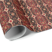 Golden Embrace Valentijnsdag Wrapping Paper Cadeaupapier (Rol Hoek)