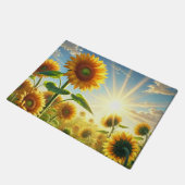 Golden Embrace Zonnebloem Deurmat (Schuin)