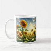 Golden Embrace Zonnebloem  Koffiemok (Links)