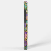 Golden Embroidered Pastel Floral Phone Case Samsung Galaxy Hoesje (Rechterkant)
