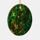 Golden Emerald Circle Ornament (Rechts)