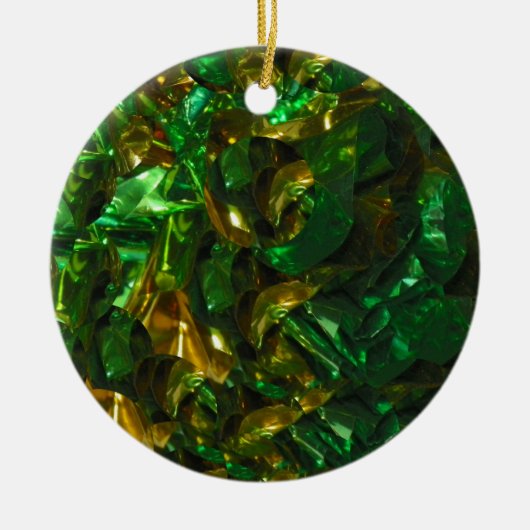 Golden Emerald Circle Ornament (Voorkant)