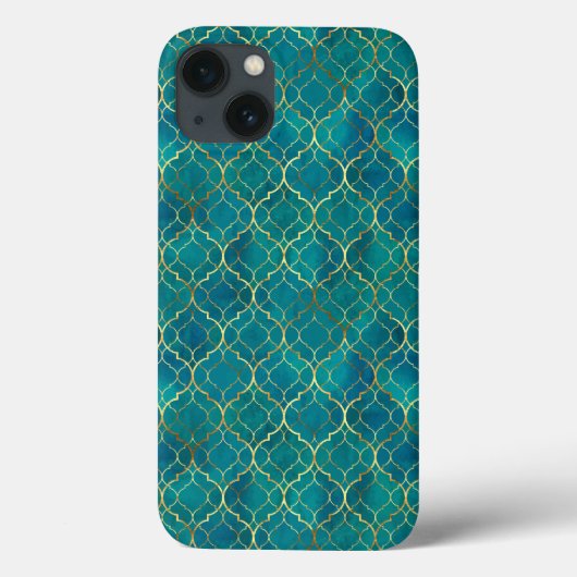 Golden Emerald Geometry Case-Mate iPhone Case (Achterkant)