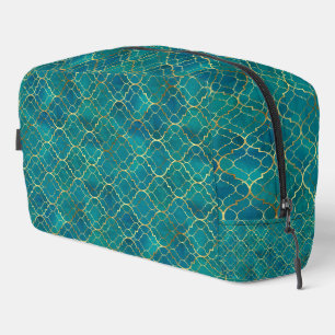 Golden Emerald Geometry Toilettasje