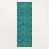 Golden Emerald Geometry Yogamat (Achterkant)