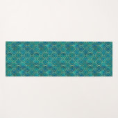 Golden Emerald Geometry Yogamat (Voorkant (horizontaal))