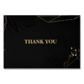 Golden en Black Dankkaarten Kaart (Voorkant)