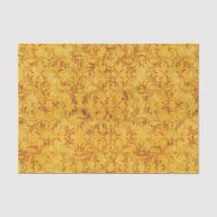 Golden en Brown Damask Tissuepapier