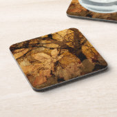 Golden en bruine bladeren | Merritt Island, FL Onderzetter (Linkerzijde)