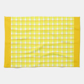 Golden en geel Oranje keukenhanddoek aan de grens (Horizontaal)