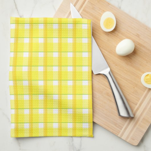 Golden en geelpootjes op White Kitchen Towel Theedoek (Quarter Fold)