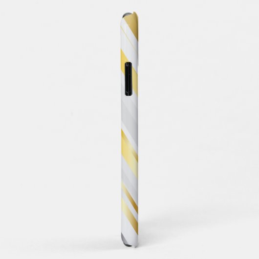 Golden- en grijze strepen Case-Mate iPhone case (Achterkant/rechts)