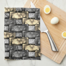 Golden en grijze vlekken, rechthoekige stukken, me