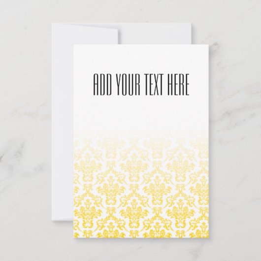 Golden en White Damask Pattern (Voorkant)