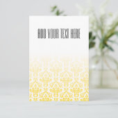 Golden en White Damask Pattern (Staand voorkant)