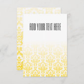 Golden en White Damask Pattern (Voorkant / Achterkant)
