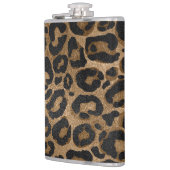 Golden en zwarte glitter Leopard/Jaguar Heupfles (Links)