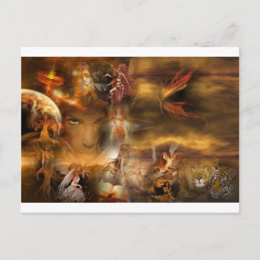 Golden Enchantment Briefkaart (Voorkant)