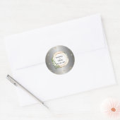 Golden Enchantment: gepersonaliseerde botanische S Ronde Sticker (Envelop)